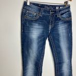 Miss Me  boot cut jeans women's size 28 distressed western cowgirl bling Photo 1