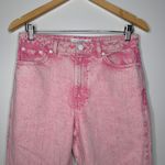 Topshop Nordstrom Pink Acid Wash High Rise Mom Jeans Size 28 Photo 4