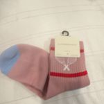 Anthropologie DAILY PRACTICE by  Sporty Icon Racket Sockets in Pink NWT Photo 1