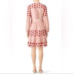 byTiMo pink red embroidered long sleeve Broderie Anglaise Dress Photo 6