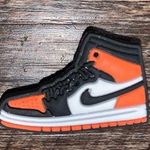 Crocs Air Jordan 1 Orange/White/Black Croc Jibbitz New Photo 0