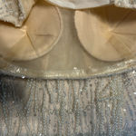 White sparkly party dress Silver Size 4 Photo 3