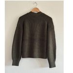 Everlane The Boxy Cardigan in Everyday Cotton in Dark Green, Size X-Small Photo 9