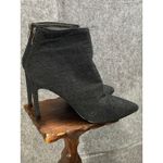 Cape Robbin Black Embroidered Rose Stiletto Booties Dual Zips Size 8.5 Photo 7