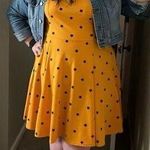 Unique Vintage Gwynnie Bee Yellow Star Print Fit-And-Flare Dress, XL Photo 0