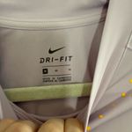 Nike  Dri Fit Neon Stud Lilac Purple Long Sleeve Athletic Workout Crop Top Sz M Photo 4