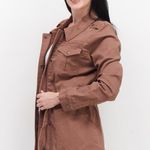 Market & Spruce  Bambi Belted Cargo Utility Jacket Mauve Outdoor Casual Size S Photo 2