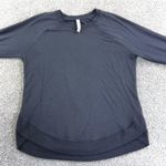 Athleta Topanga Womens M Black Long Sleeve Sweatshirt Pullover Athletic Yoga Photo 0