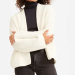 Everlane The Twisted Open Front Boxy Wool Blend Minimalist Cardigan Sweater Photo 0