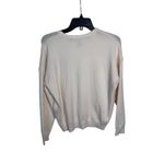 Aqua Kerri Rosenthal Cream Heart Embroidered Crewneck Sweater Size XS Photo 5