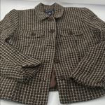 Jones New York Black and White Tweed Blazer Photo 6