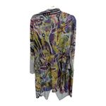 Inoah rare starfish graffiti sample cardigan open front long length size small Gray Photo 3