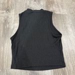 SheIn  Black Ribbed High Neck Cropped Tank Top Photo 1