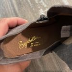 Seychelles  Score Ankle Bootie Soft Gray Suede Zip Almond Toe Block Heel Photo 9