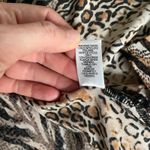 Cato Animal Print Cut Out Shirt size Medium Mature Classic Normcore Work Flowy Top Photo 7