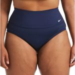 Nike  Swim Plus Size Essential High Waist Banded Bottom Midnight Navy Size 3X Photo 0