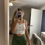 Honey Belle White Crop Tank Top  Photo 0