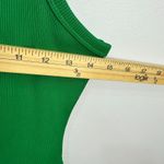 White House | Black Market WHBM FORME Rib Tank Top Womens S Green One Shoulder Asymmetrical Y2K Preppy Photo 2