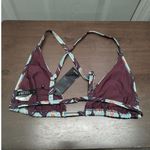 TAVIK Swimwear NWT Size Medium Vivienne Monaco Merlot Boho Bikini TOP Only Blue Photo 2