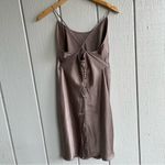 Victoria's Secret Victoria’s Secret 100% Silk Slip Dress Taupe Size M Photo 3