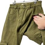 Free People  NWT Ezra Cargo Pants Women’s Size 27 Green Cotton Utility Photo 7