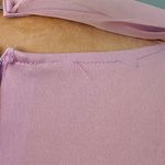 Vintage 1970's NOS Pleated Butterfly Batwing Cape Maxi Dress Lavender Small Purple Photo 6