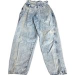Jordache Vintage Paper Bag Waist Balloon Leg Jeans Stonewashed Blue Size 11 Photo 1