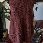 Universal Threads Universal Thread Brown Chunky Knit Sleeveless Top Photo 0