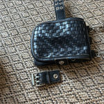 Vegan Sacchetto Mini Black Woven Leather Crossbody Bag By Tokyo Bay Photo 10