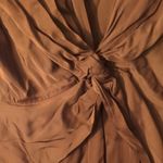 ZARA  Bronze Jumpsuit Size Medium Photo 2