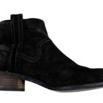 Dolce Vita Booties Womens 8.5 Black Faux Suede Block Heel Zipper Boho Western Photo 1