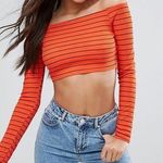 Missguided Misguided Striped Crop Top Photo 0