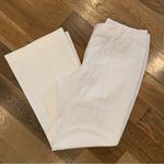 Tahari  Womens White Flare Dress Pants Size 14 Photo 5