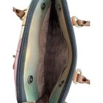 Anuschka Anna by Stained Glass Butterfly Hand-Painted Leather Large Satchel Photo 6