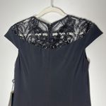 Adrianna Papell Women's Sequin Jersey Black Dress Size 6 Formal Cocktail Photo 10