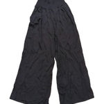 None 🆕 Women's Plus 2xl Black Beach Pants Wide Leg Smocked Waist Semi sheer Photo 0