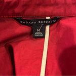 Banana Republic 🍒 RED COTTON PEACOAT SIZE MEDIUM🍒 Photo 4