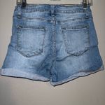 Kancan light wash midrise Denim Distressed Women Shorts size 9/28 #713 Blue Photo 6