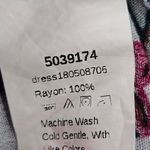 SheIn Blue Floral Ruffle Short Sleeve Knee Length Dress Small Photo 5