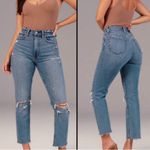 Abercrombie & Fitch  Ultra High Rise Ankle Jeans Womens 6 Medium Wash Distressed Photo 1