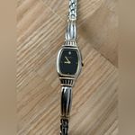 Seiko Diamond Vintage Ladies Watch Black Dial Diamond Marker Stainless Bracelet Photo 1