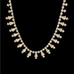 Vintage Estate Victorian Silver Rhinestone Necklace Choker Photo 1