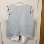 Ming Wang  women's XS plush super soft suede studded fly away vest jacket Photo 4