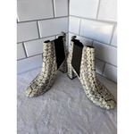 Cole Haan  Nitasha‎ Leather Ankle Boot Snake Print Embossed Heeled Bootie Sz 7B Photo 4