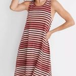 Madewell  Striped Sleeveless Knee Length Casual Dress in Pink Tones (M) Photo 1