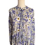 Free People  - Love Letter Floral Tunic Top Blue White Sz S Photo 2