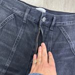 Citizens of Humanity  Marcelle Cargo Jeans In Washed Black Size 25 #2078-1193 Photo 6