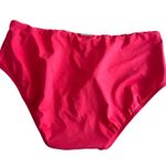 Ralph Lauren  Red Mid-Rise V-Cut Bikini Swim Bottom US 14 NWT Swimwear Beach Photo 1