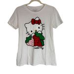 Hello Kitty  by Sanrio x Smak Parlour Strawberry Graphic T Shirt Womens XL White Photo 8