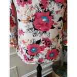 Tinley Road Blouse Women S Multicolor Floral Long Sleeve Lined Dressy Top Photo 3